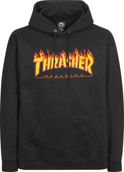 Trasher - Flame - Kapuzen Hoodie - Hooded Sweater - black