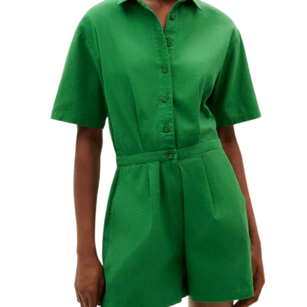 CLOVER GREEN AGATA JUMPSUIT - Thinking Mu - Green - Jumpsuit	