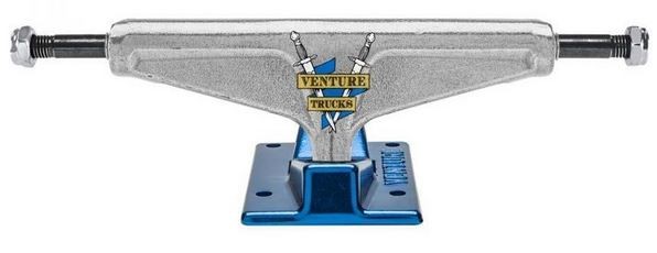 Venture - Crest V-Lights - Blue Polished - Skateboard Achse 