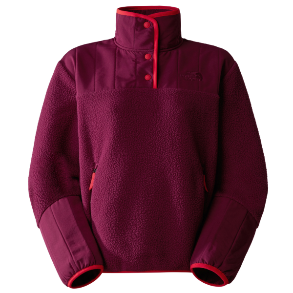 The North Face - W CRAGMONT FLEECE 1/4 SNAP - BOYSENBERRY/FIERY RED - 2nd Layer Fleece