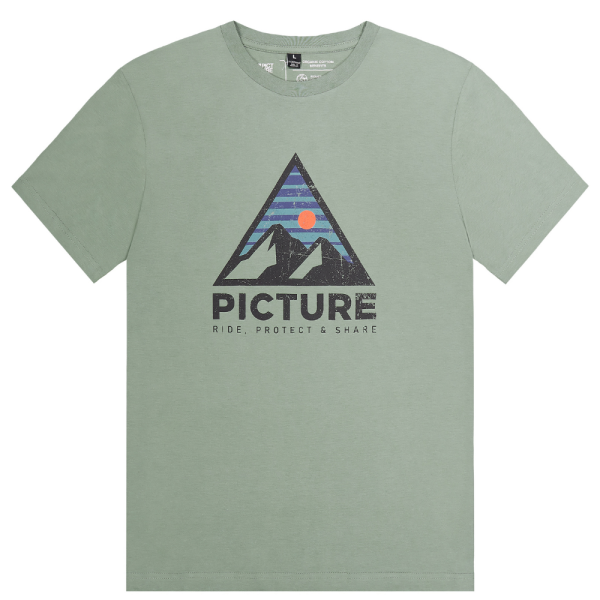 Picture - AUTHENTIC TEE - Green Spray - T-Shirt
