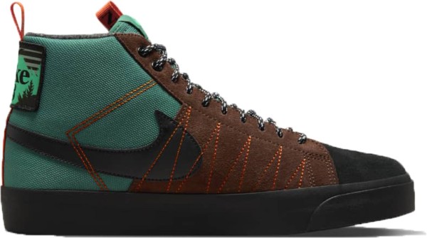 Nike SB Zoom Blazer Mid Premium - Nike - NOBLE GREEN/BLACK-WH - Sneaker High