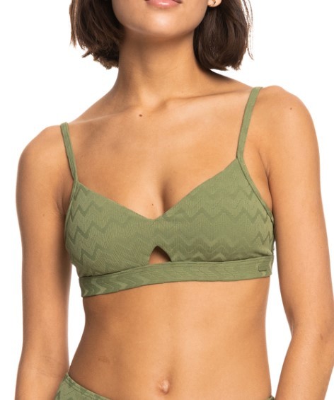 CURRENT COOLNESS BRALETTE - Roxy - LODEN GREEN - Bikini Tops