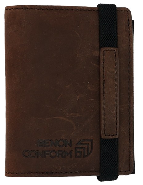 Benosimple - Benon Conform - Vintage Brown - Ledergeldtasche