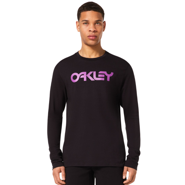 Oakley - MARK II L/S TEE 2.0 - BLACKOUT/ULTRA PURPLE - T-Shirt Langarm