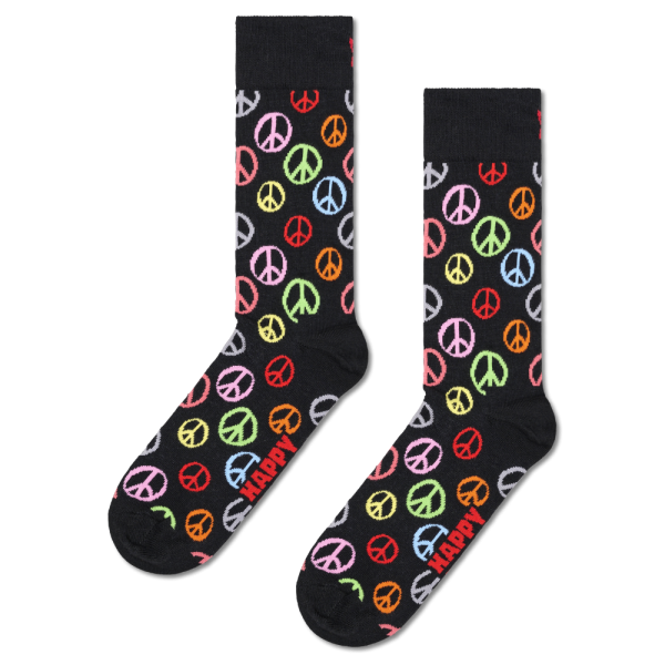 Happy Socks - Peace Sock - Black - Socken