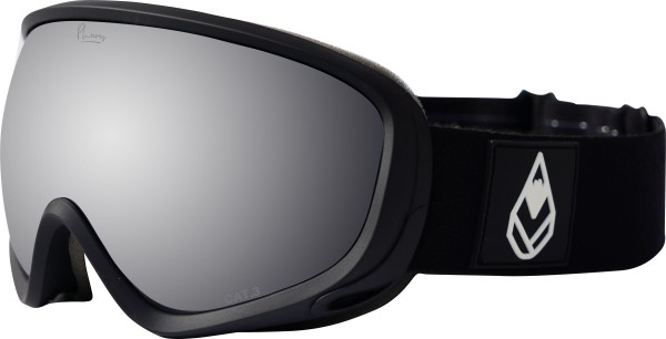  G.C0rk - Phieres - Unisex - Black 16 Grey Lens Silver Coating - Snowboard - Skibrillen - Schneebrille
