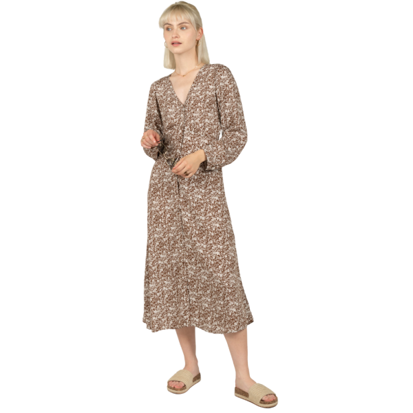 24 Colours - Dress - brown - Kleid Lang
