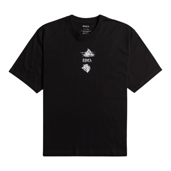 RVCA - TIGER BEACH M TEES  - BLACK - T-Shirt