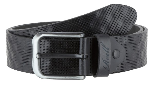 Reell - Moiré Belt - Black- Ledergürtel
