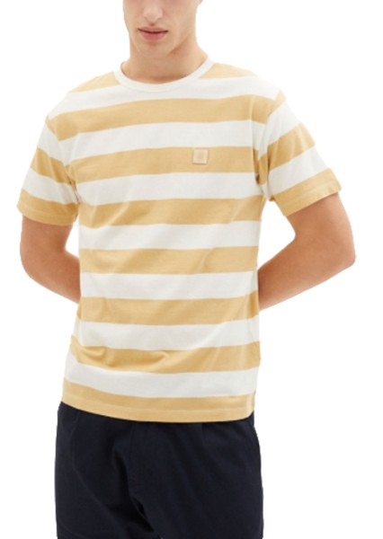 Mustard Stripes T-Shirt - Thinking Mu - CURRY - T-Shirt