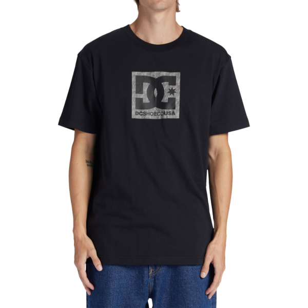DC - DCSQUARSTARFILL  TEES - BLACK/GREYSTONE - T-Shirt
