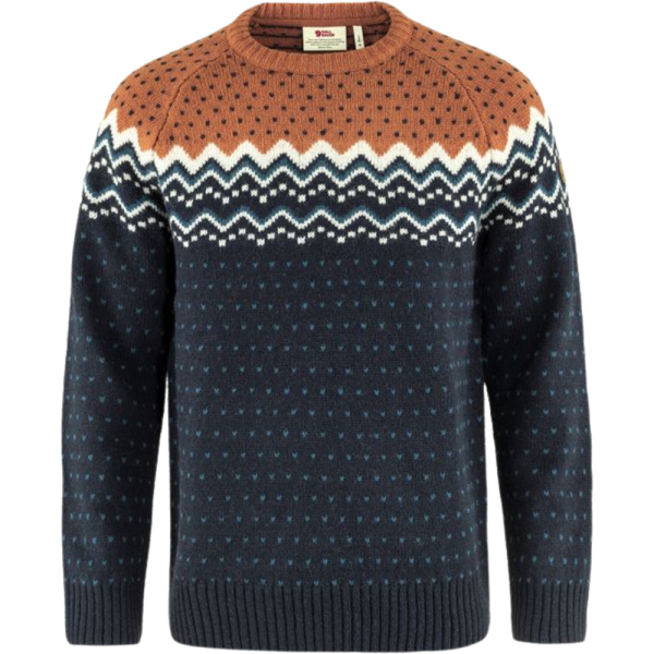 Övik Knit Sweater M - Fjällräven -  Dark Navy-Terracotta - Pullover