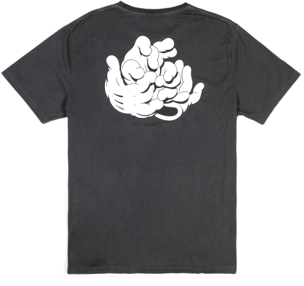 Hands - The Dudes - Dyed Black - T- Shirt