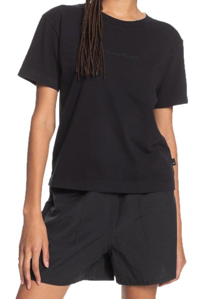 CROPSS TEE - Quiksilver - Damen - Black - Streetwear  -  Shirts & Tops  -  Shirts und Tops  -  T-Shirt