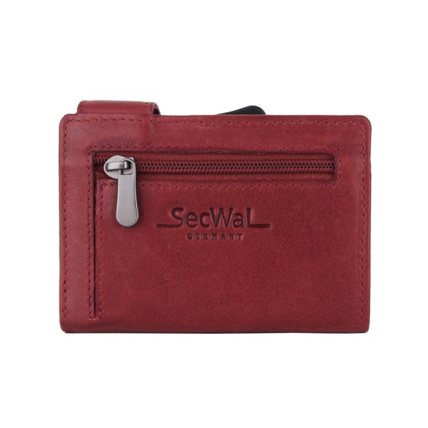 Kartenetui mit Geldbeutel - SecWal - Rot - Tech Wallet