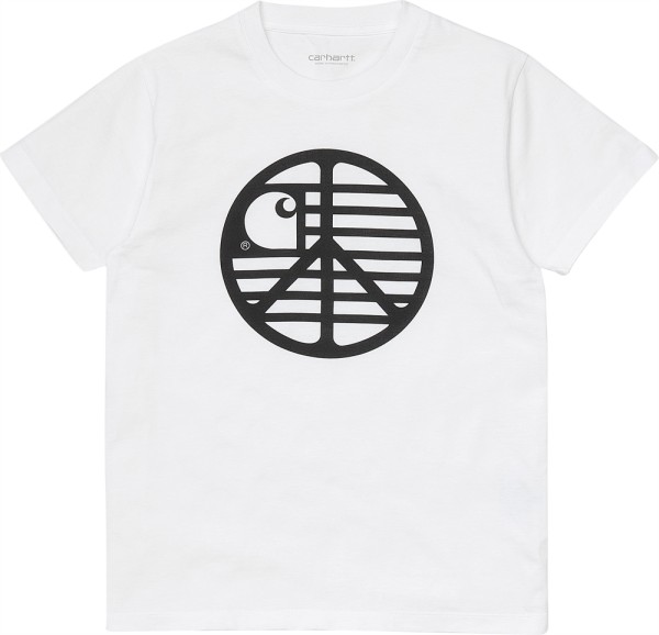 W S/S Peace State T-Shirt - Carhartt - WHITE / BLACK - T-Shirt