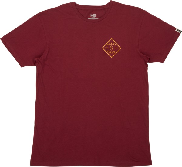 Tippet S/S T-Shirt - Salty Crew - BURGUNDY - T-Shirt