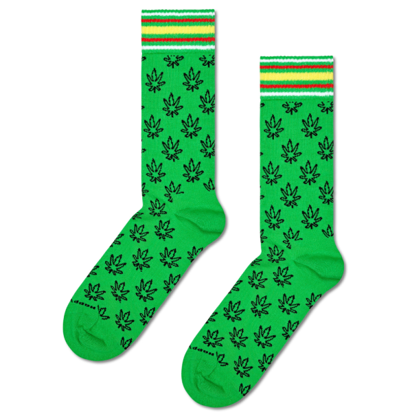 Happy Socks - Leaf Sneaker Sock - Green - Socken