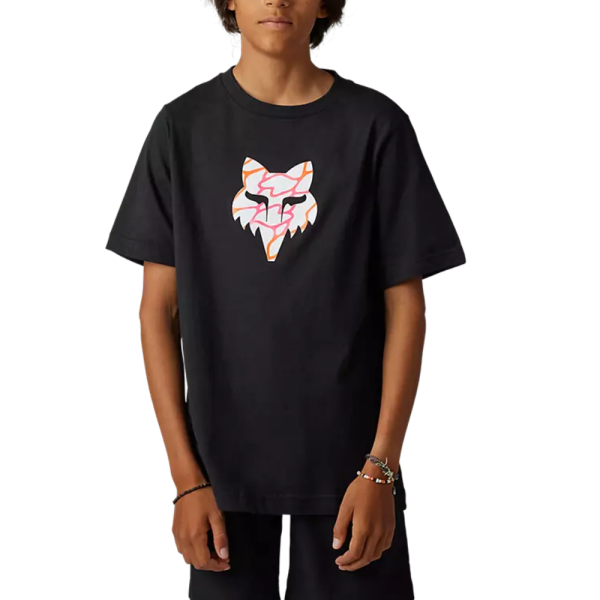 Fox - YTH RYVER SS TEE - BLACK - T-Shirt