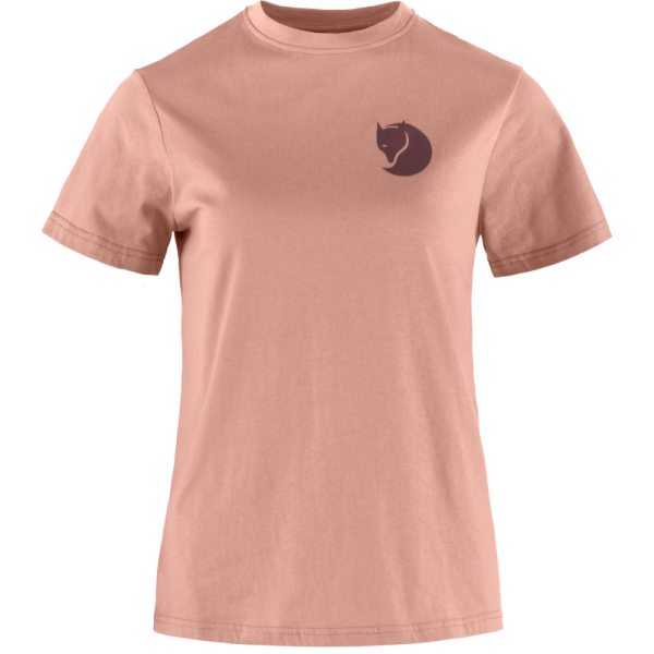Fjällräven - Fox Boxy Logo Tee  - Dusty Rose - T-Shirt