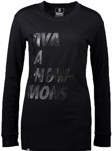 Mons Royale - Yotei BF Tech - Streetwear - Shirts & Tops - T-Shirts Langarm - black