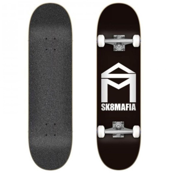 House Logo Black- Sk8Mafia - Black - Complete Skateboard