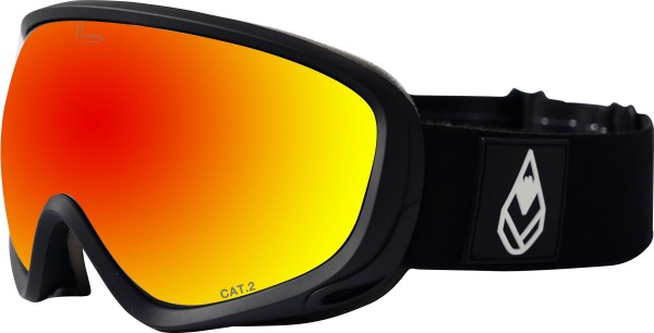 G.C0rk -Phieres - Unisex - Black 27 Grey lens FR Red - Snowboard - Skibrillen - Schneebrille