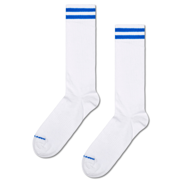 Happy Socks - Solid Sneaker Thin Crew Sock - White - Socken