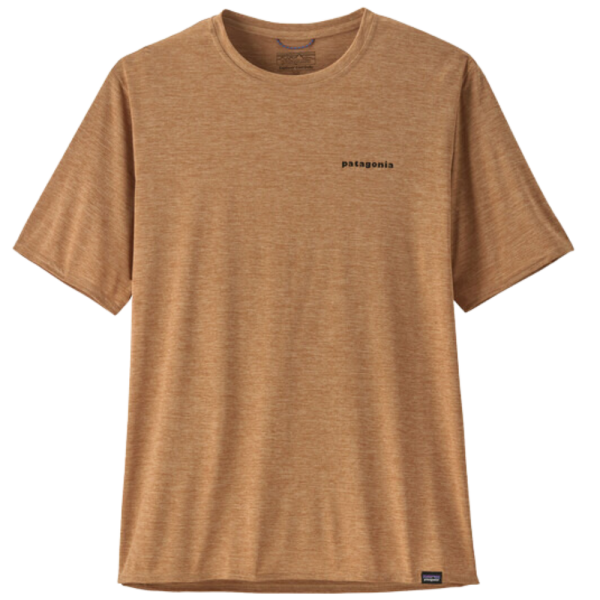 Patagonia - Ms Cap Cool Daily Graphic Shirt - Lands - Tinamou Tan X-Dye - Techshirt Kurzarm
