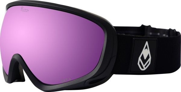 G.C0rk - Phieres - Unisex - Black 33 Grey lens FR Cherry Pink - Snowboard - Skibrillen - Schneebrille