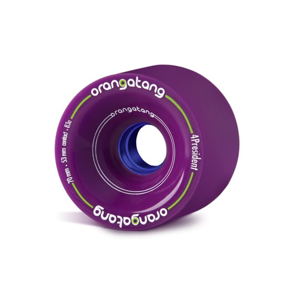 Orangatang - 4 President 70mm - 83a purple - LB Rollen-Wheels